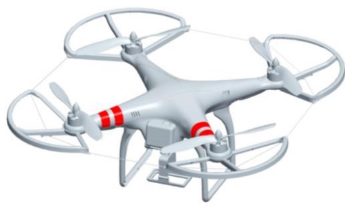 Защита подвеса желтая для квадрокоптера dji стартовая площадка мавик эйр диаметр 110 см